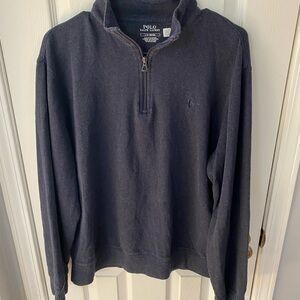 Polo by Ralph Lauren Men's Black Sweater Golf Spring Quarter Zip